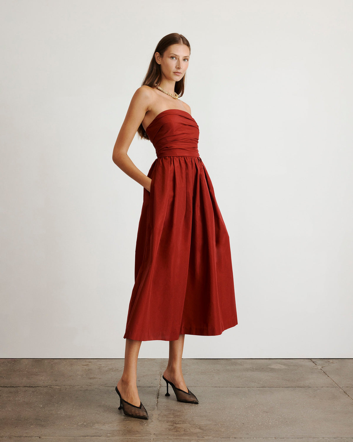 Mina Dress in Smoked Paprika