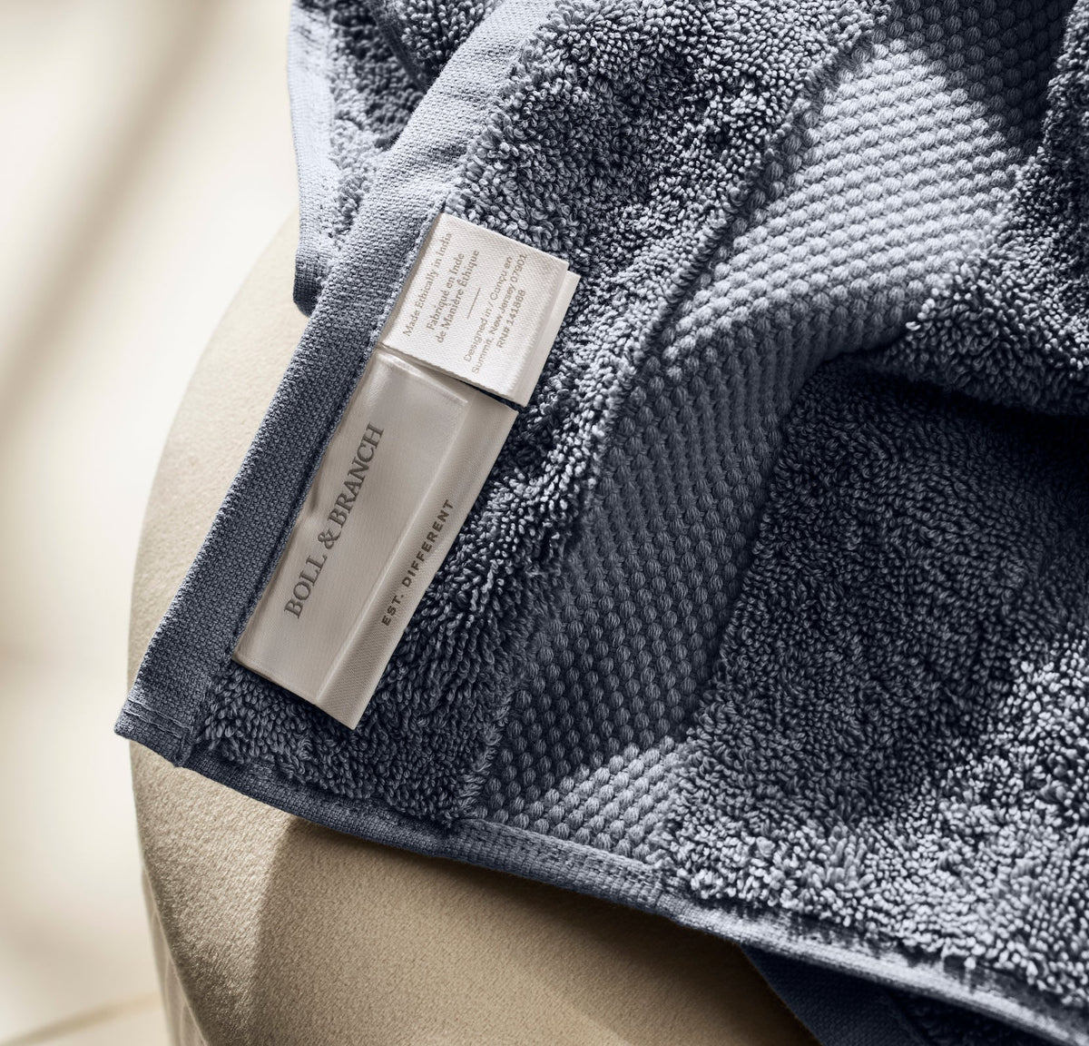 Plush Bath Towel in Mineral