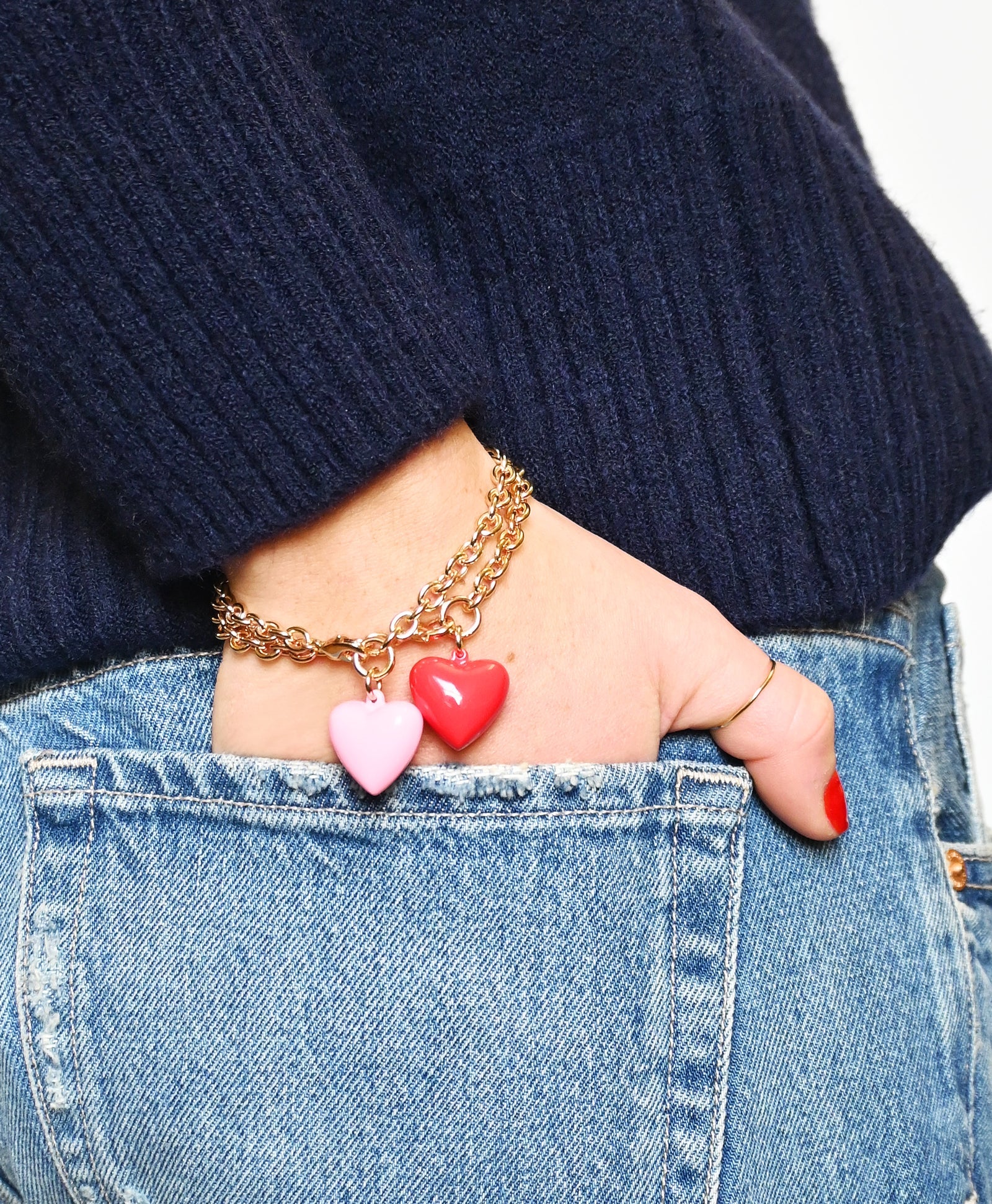 The Mini Puffy Heart Bracelet