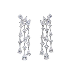 Mini Diamond Chandelier Earrings