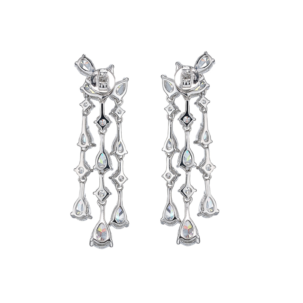 Mini Diamond Chandelier Earrings