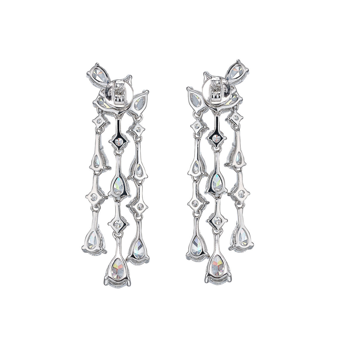 Mini Diamond Chandelier Earrings