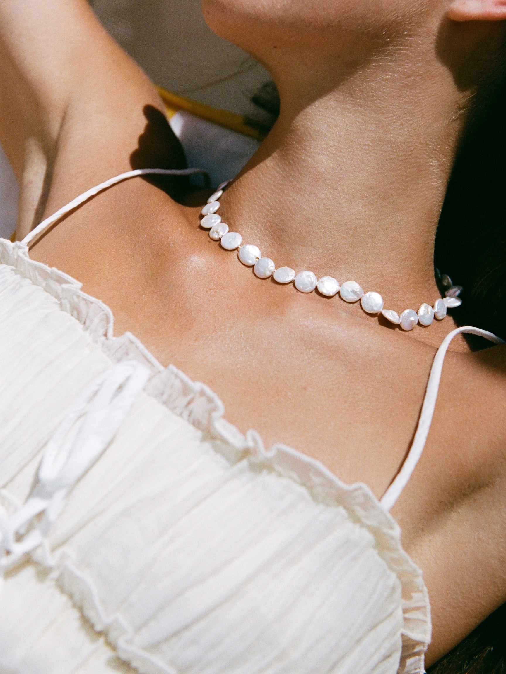 Mini Coin Pearl Necklace