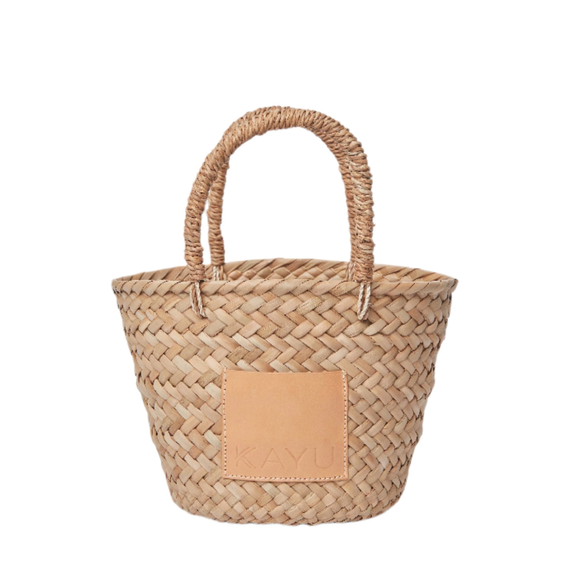 Mini Francisca Straw Tote in Natural