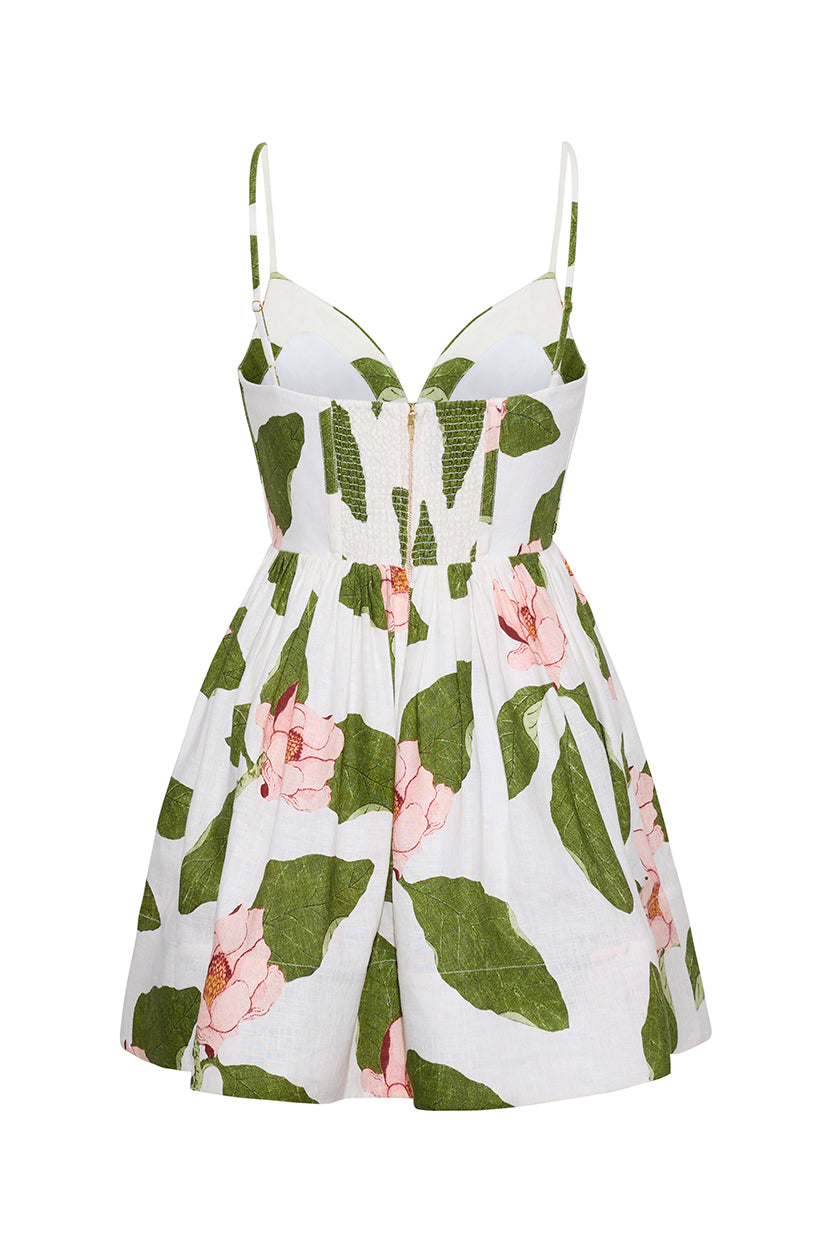 Miro Mini Dress in Lotus Ivory