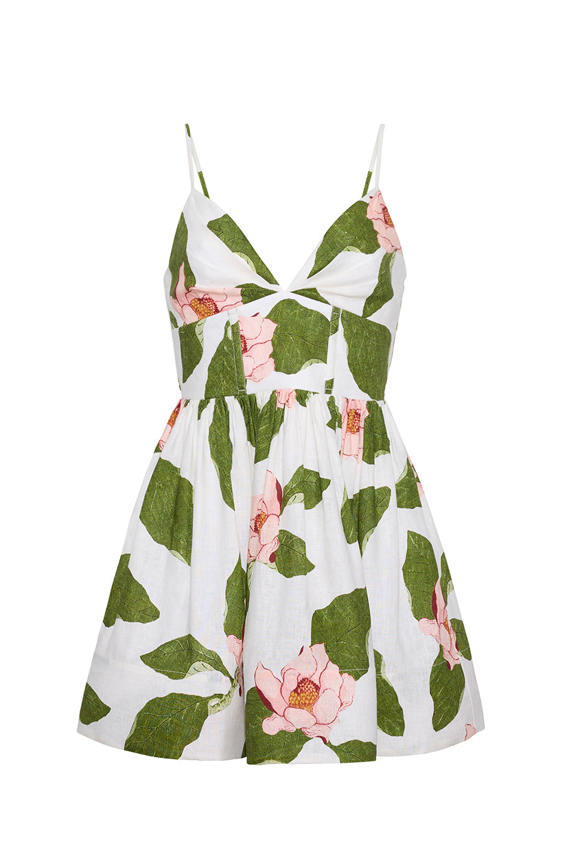 Miro Mini Dress in Lotus Ivory