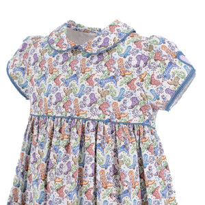 Sarita Girl Dress in Boots Print