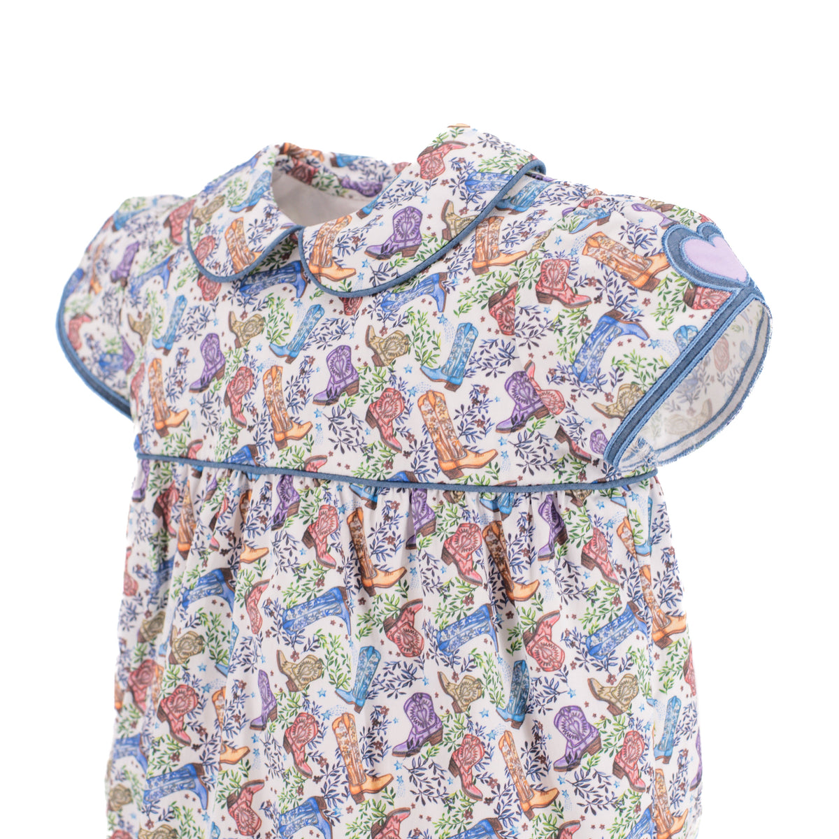 Sarita Girl Bubble in Boots Print