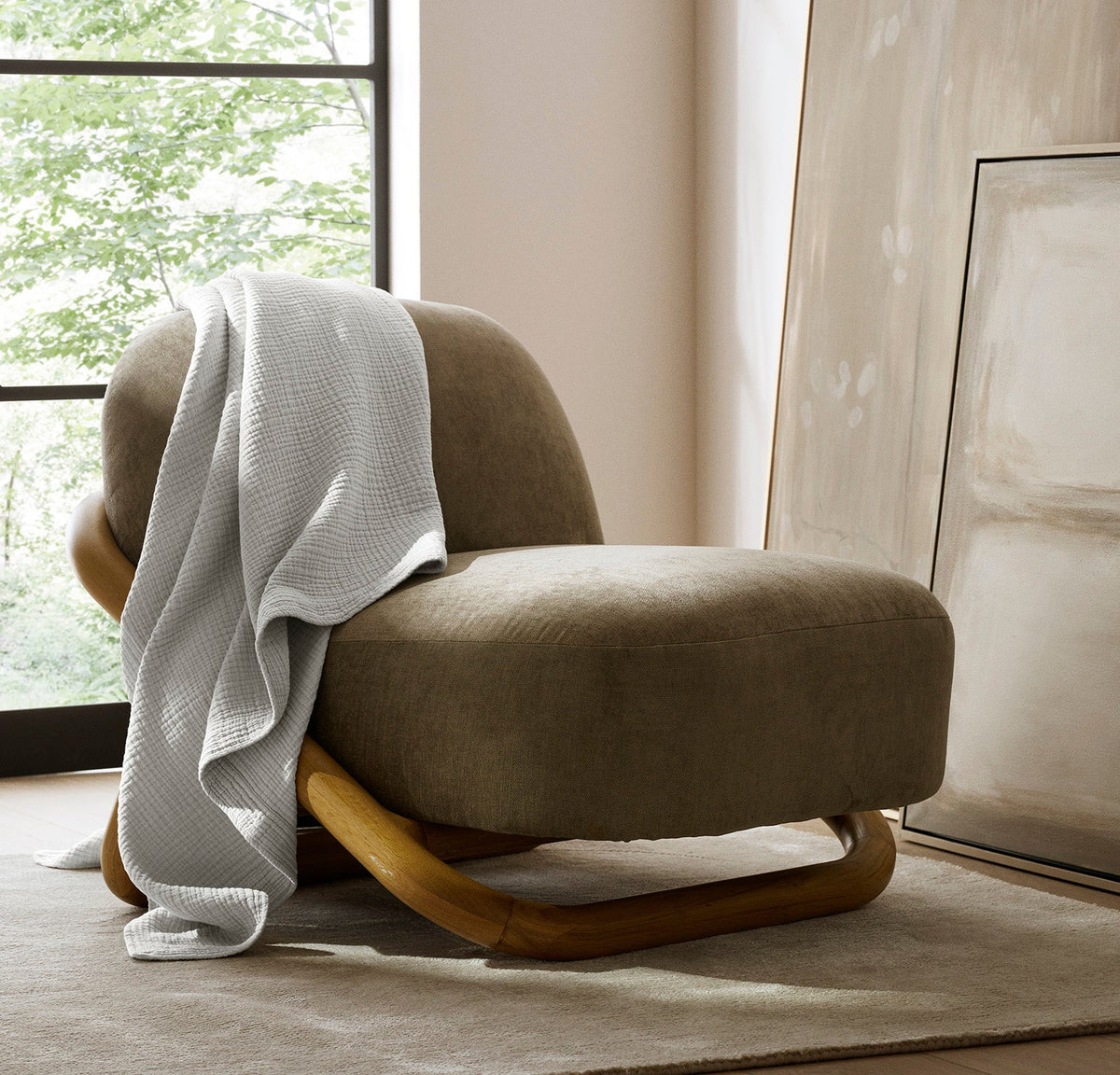 Dream Throw Blanket in Mist