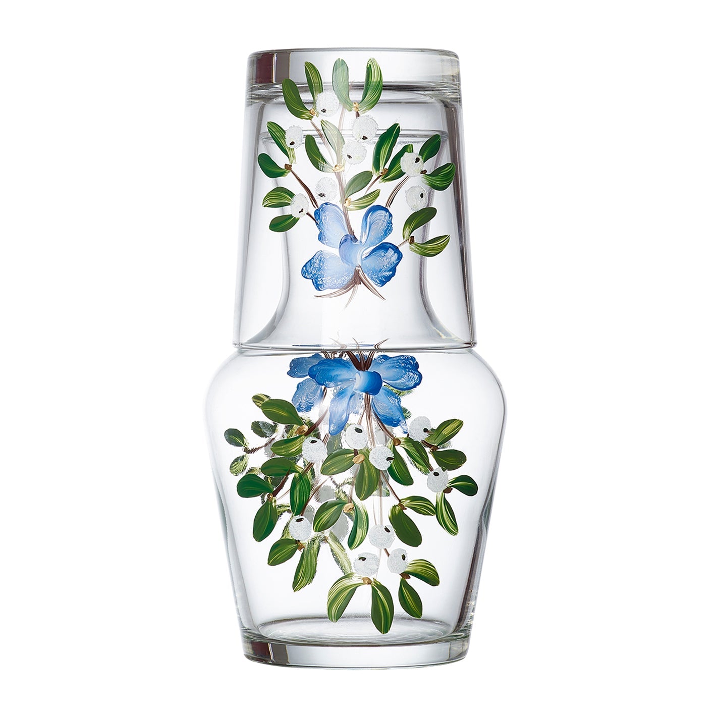 Mistletoe Bow Carafe & Tumbler