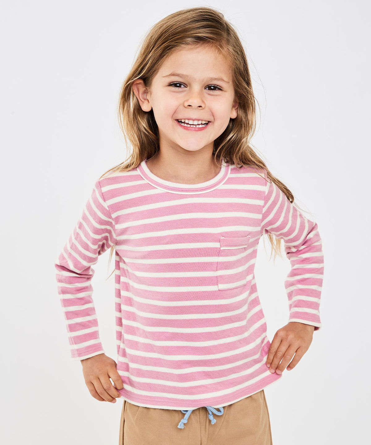 Edward T-Shirt in Rose Stripe