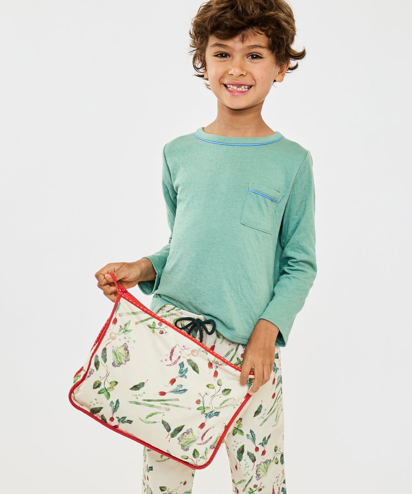 Large Zip Bag in Eat Your Greens