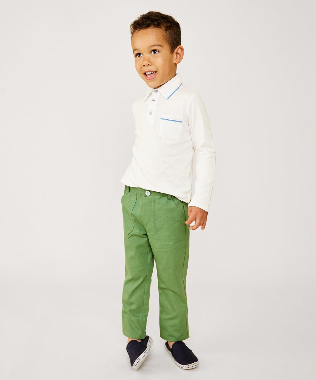 Parker Polo in Blue Piping