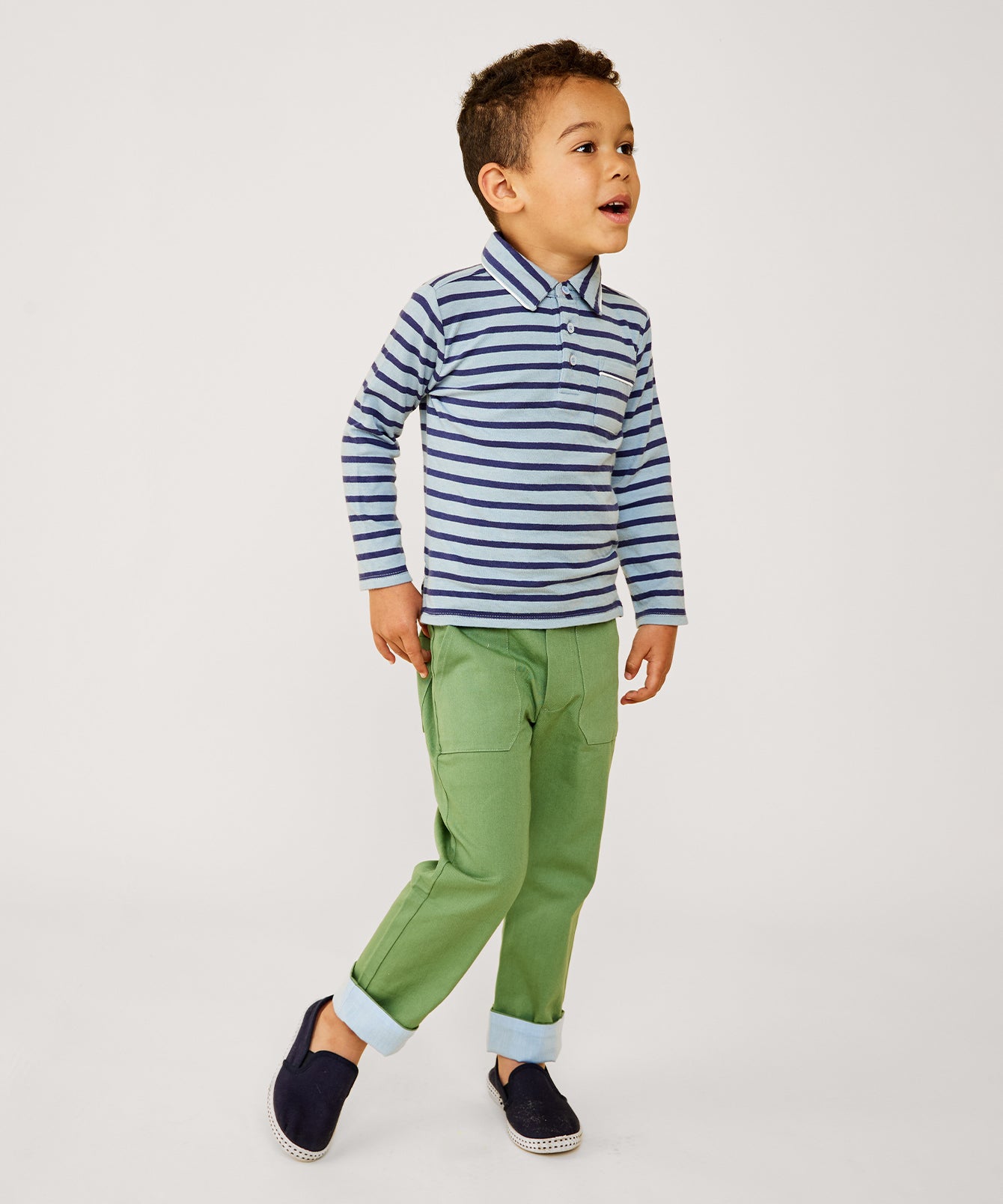 Parker Polo in Sky Stripe