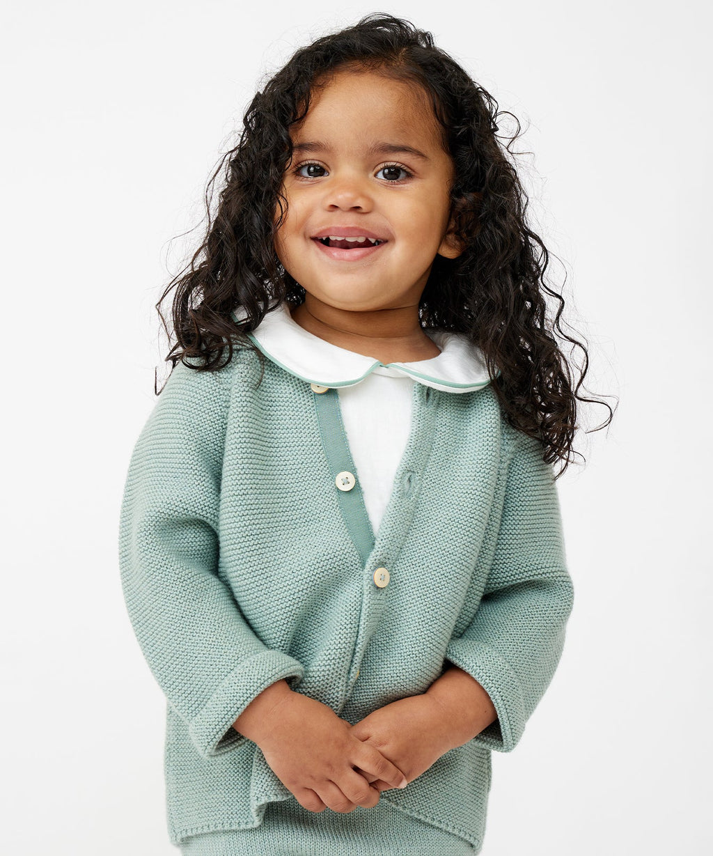 Pat Baby Jacket in Seafoam