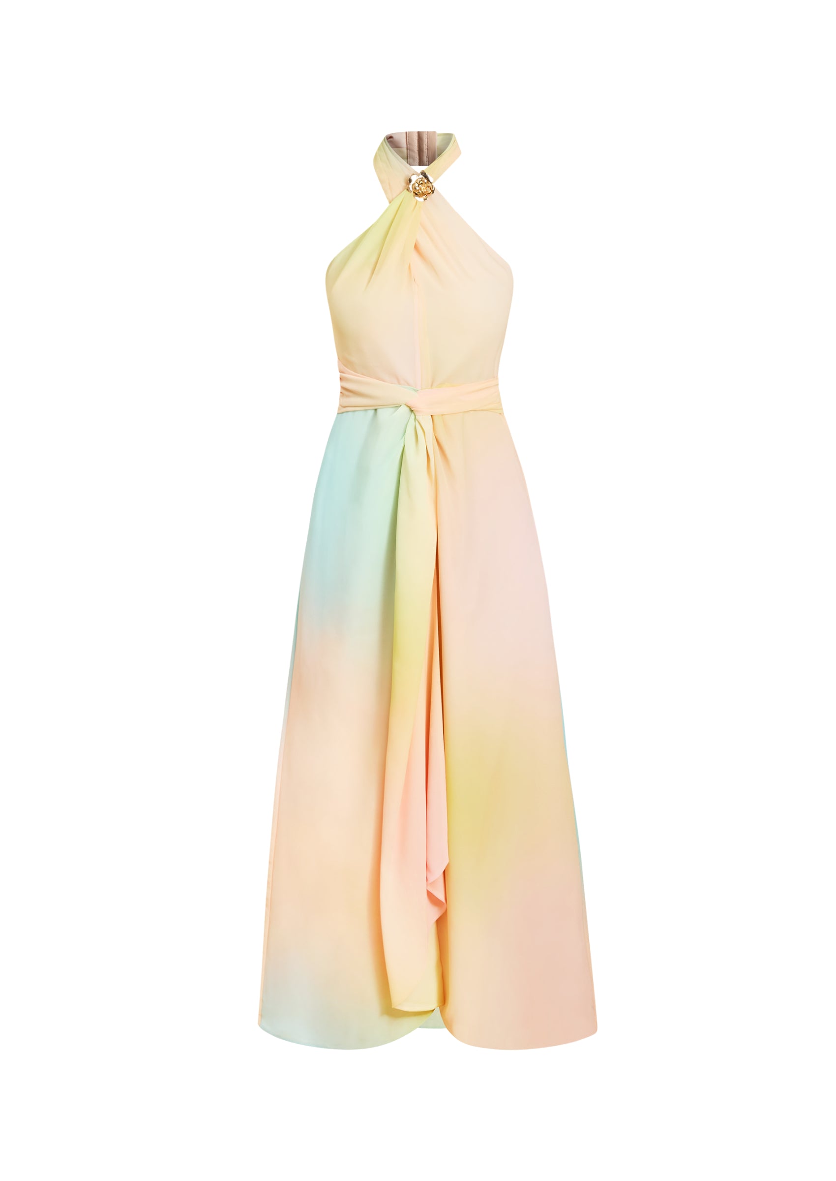 Mojito Halter Gown in Sorbet Haze