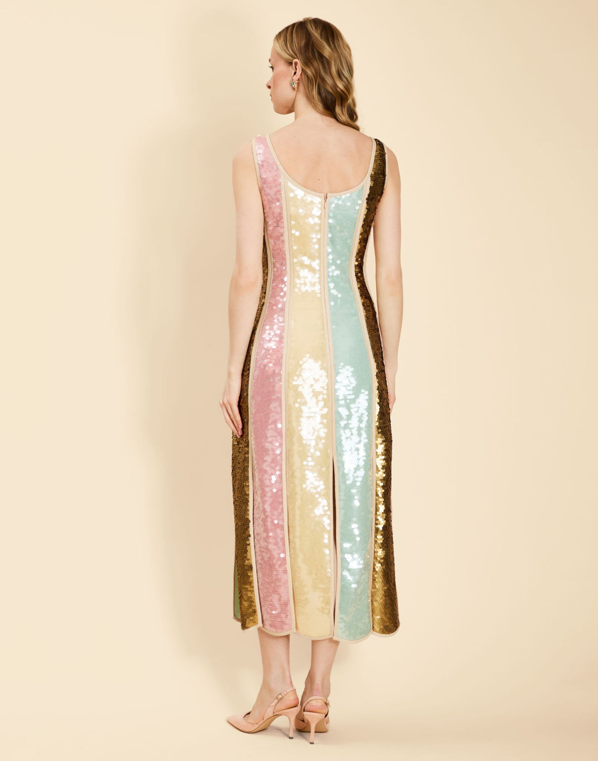 Monte Carlo Midi Dress in Baroque Sequin
