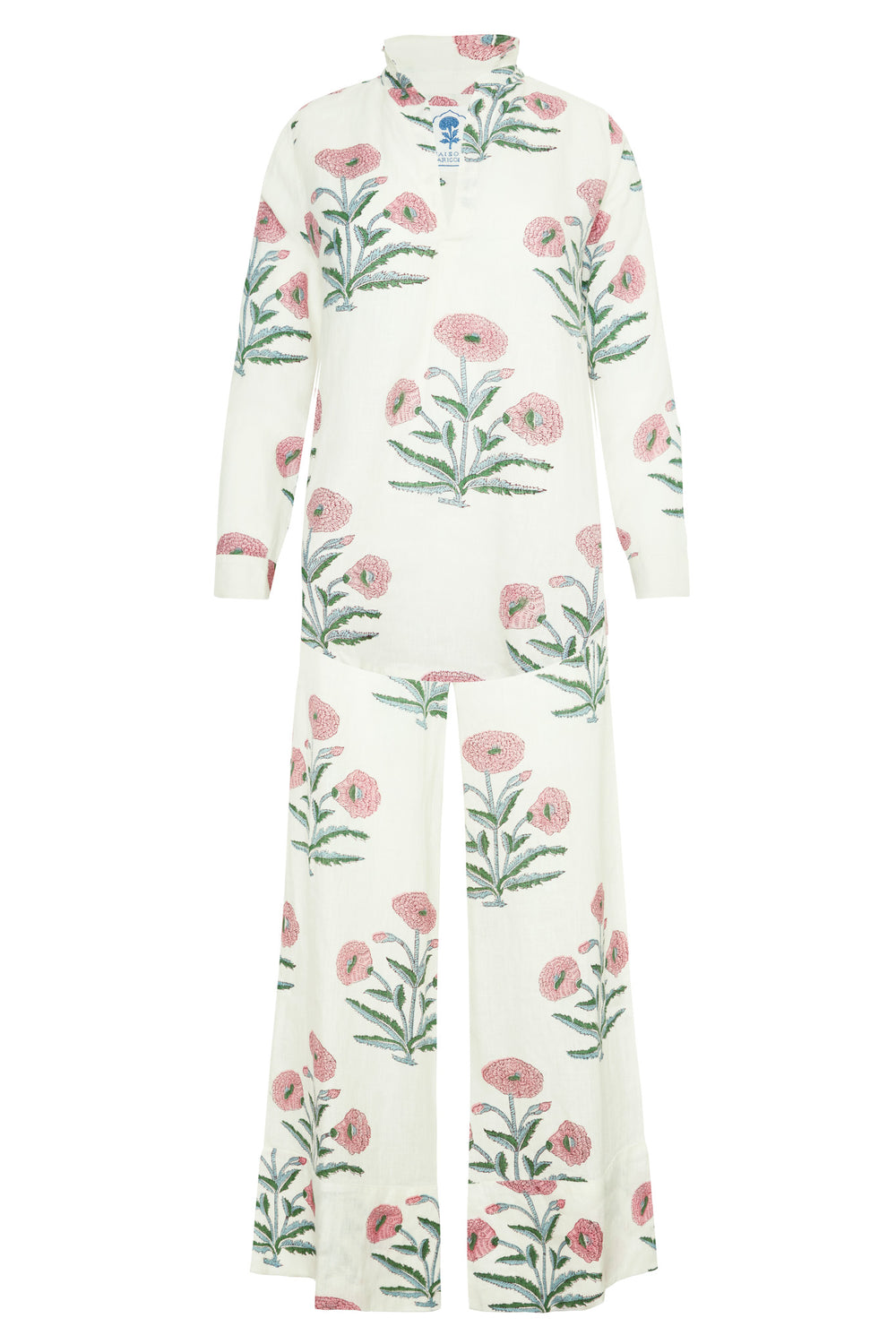 Montecito Popover Tunic in Pink Flower