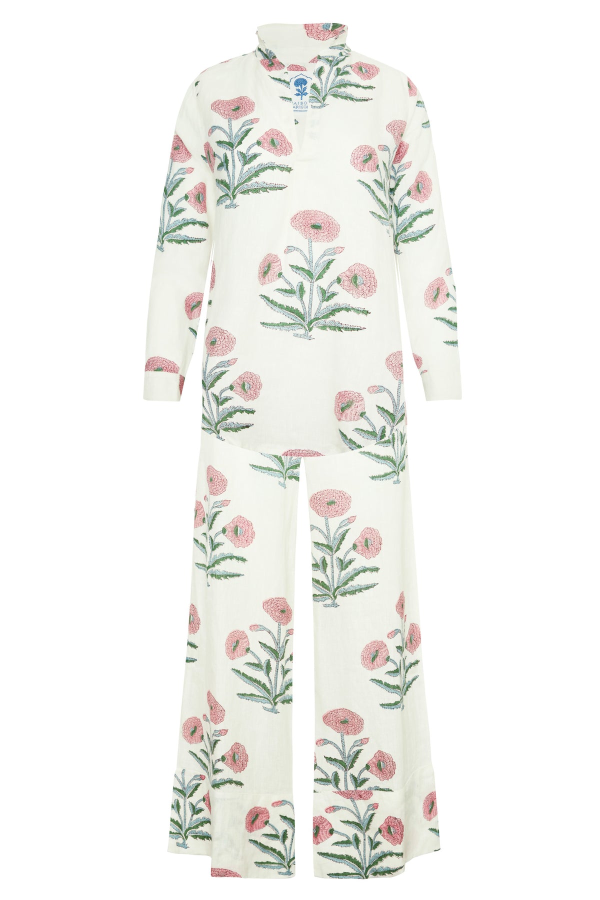 Montecito Popover Tunic in Pink Flower