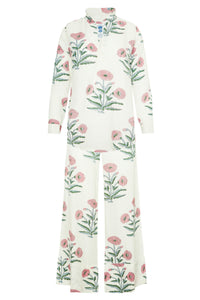 Montecito Popover Tunic in Pink Flower