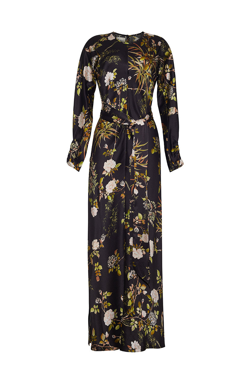 Montgomery Dress in Alfine Gardens Black