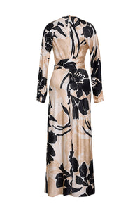 Montgomery Midi Dress in Flora Shadow Ginger