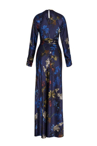 Montgomery Dress in Elysian Flora Navy