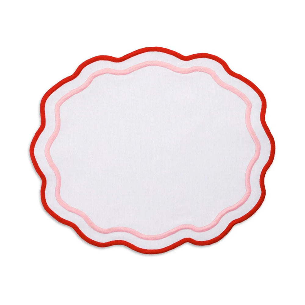 Morgan Placemat and Napkin Set in Pink