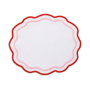 Morgan Placemat and Napkin Set in Pink