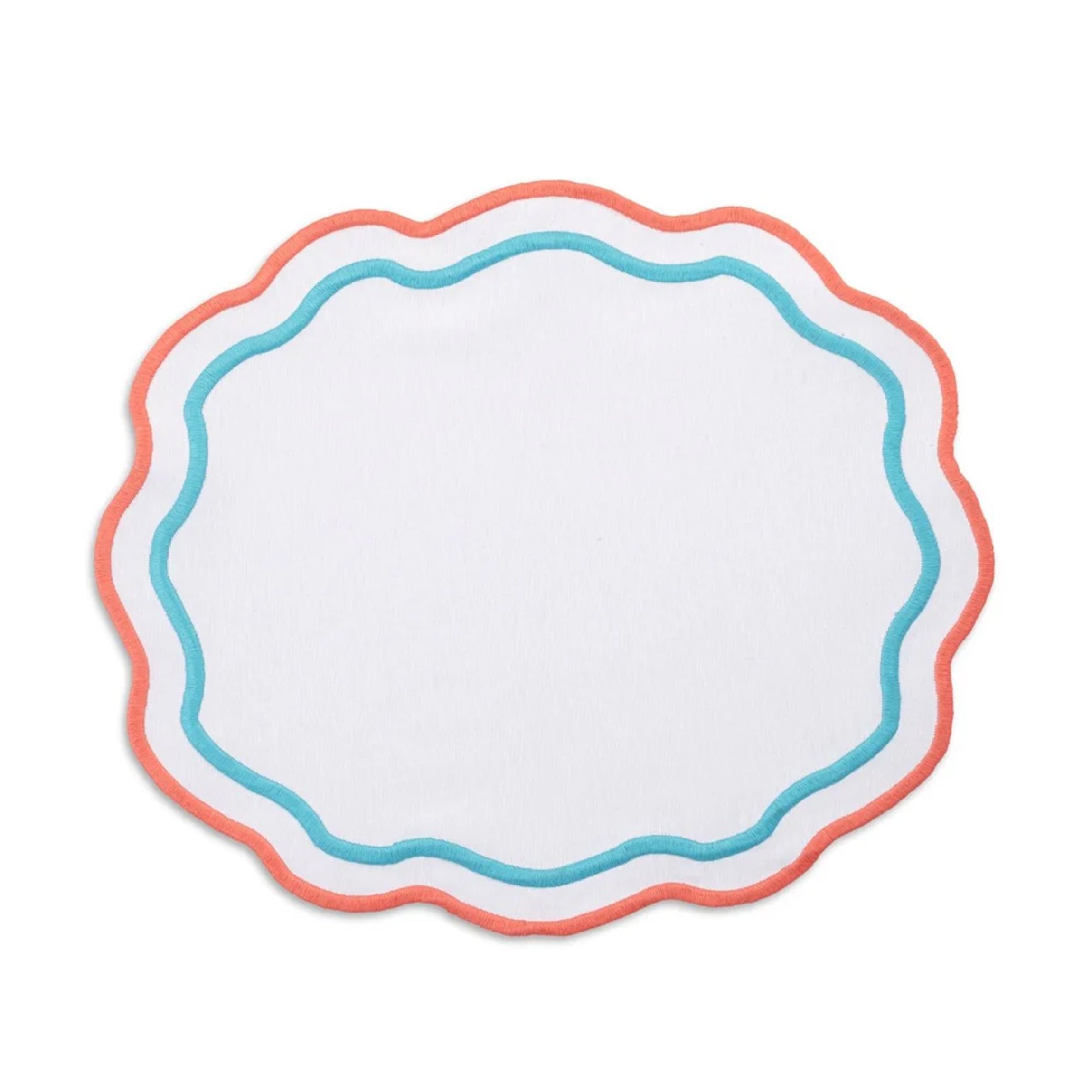 Morgan Placemat and Napkin Set in Turquoise