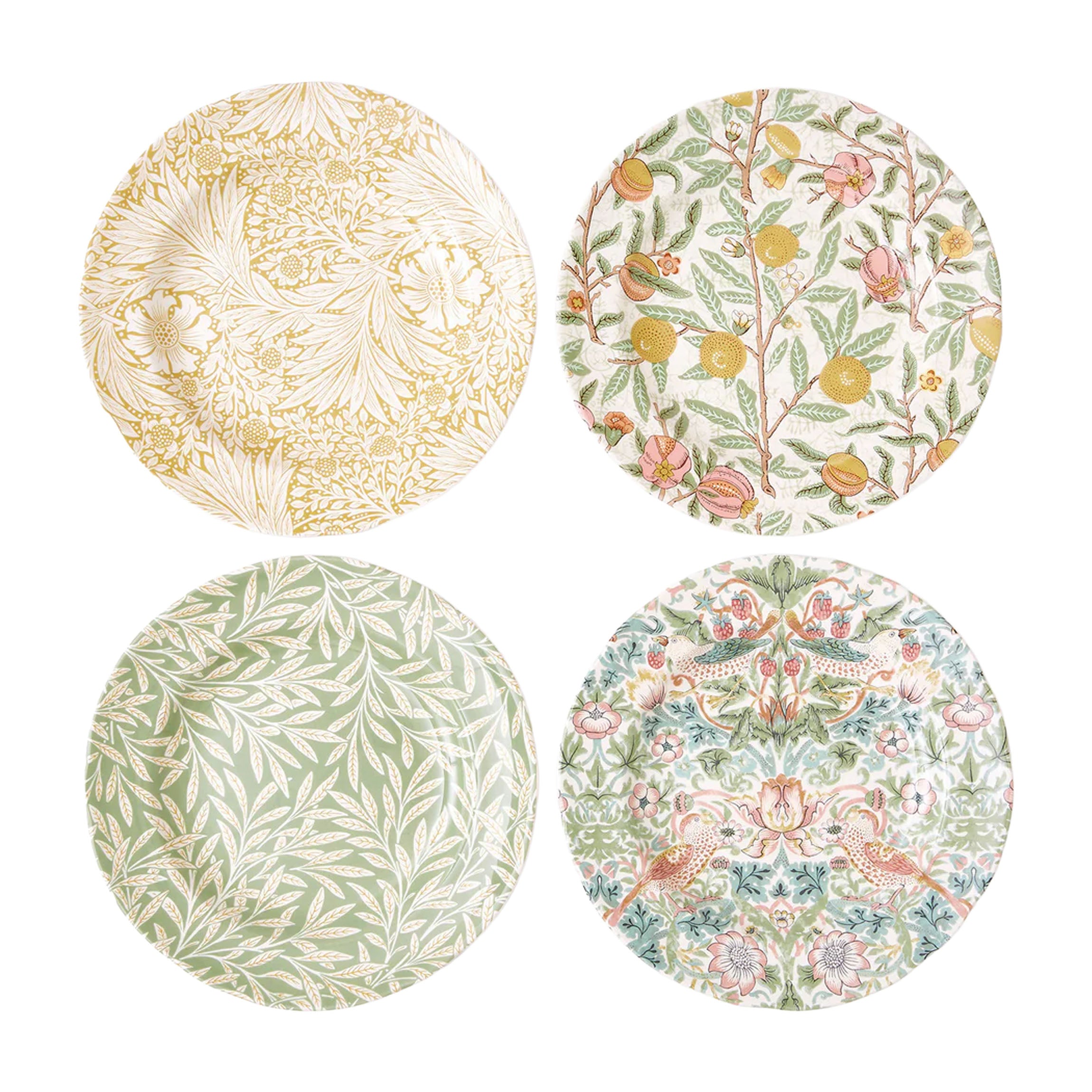 Morris & Co. 9" Plates, Set of 4