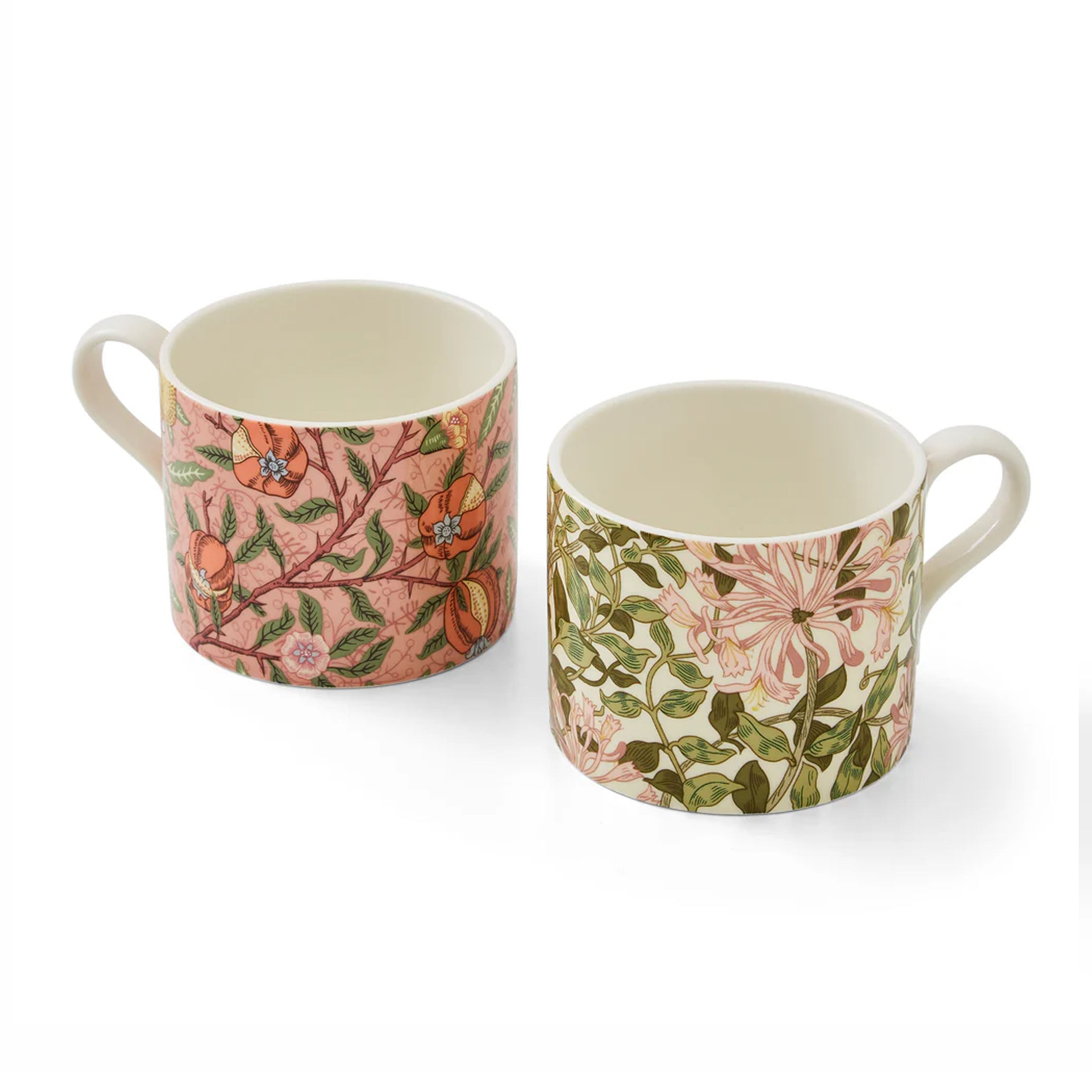 Morris & Co. Mugs in Fruit & Honeysuckle, Set of 2