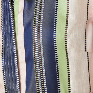 Harper Dress Navy Coastal Stripe Jacquard
