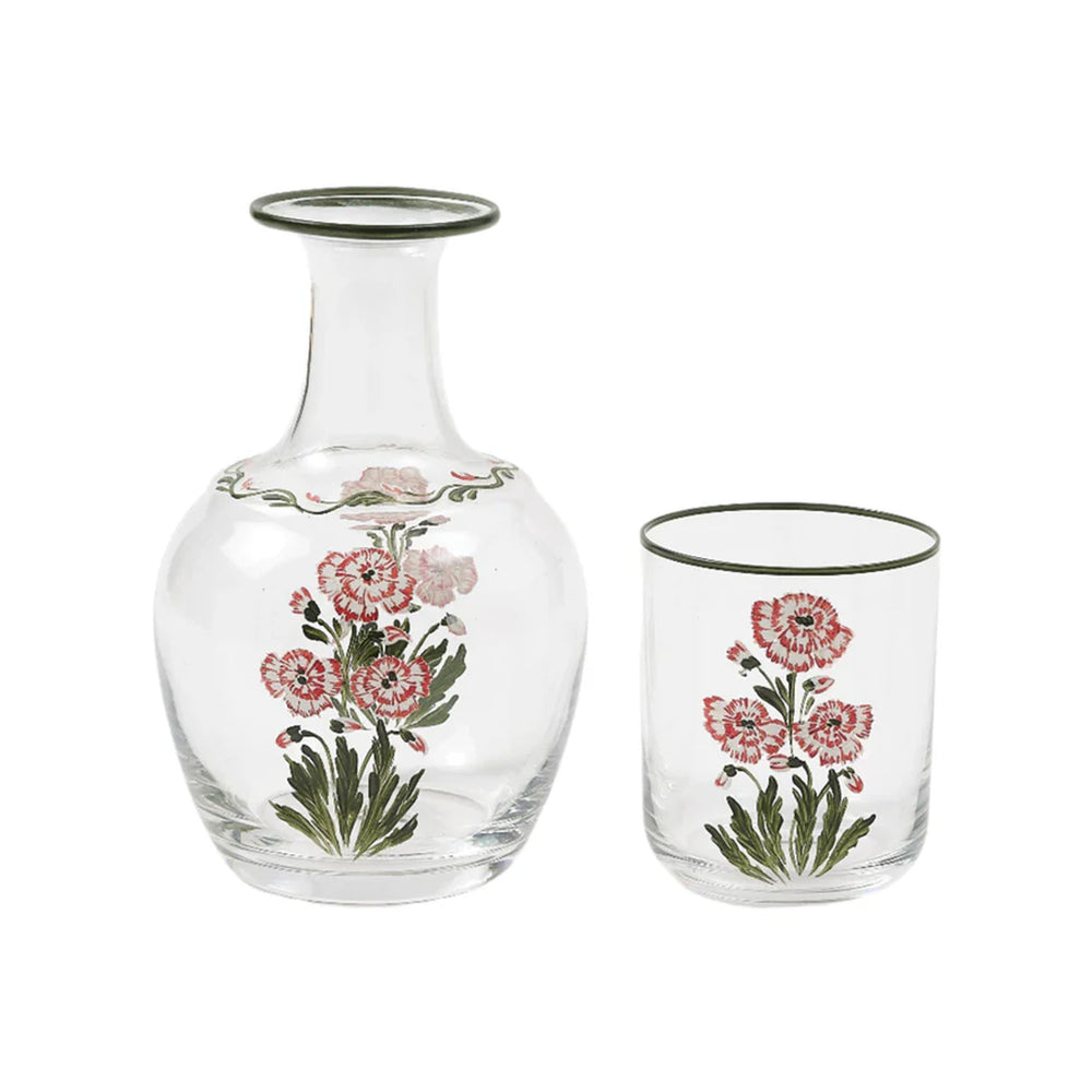 Murano Garofano Hand-Painted Bedside Set