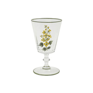 Murano Primrose Hand-Painted Wine Glass