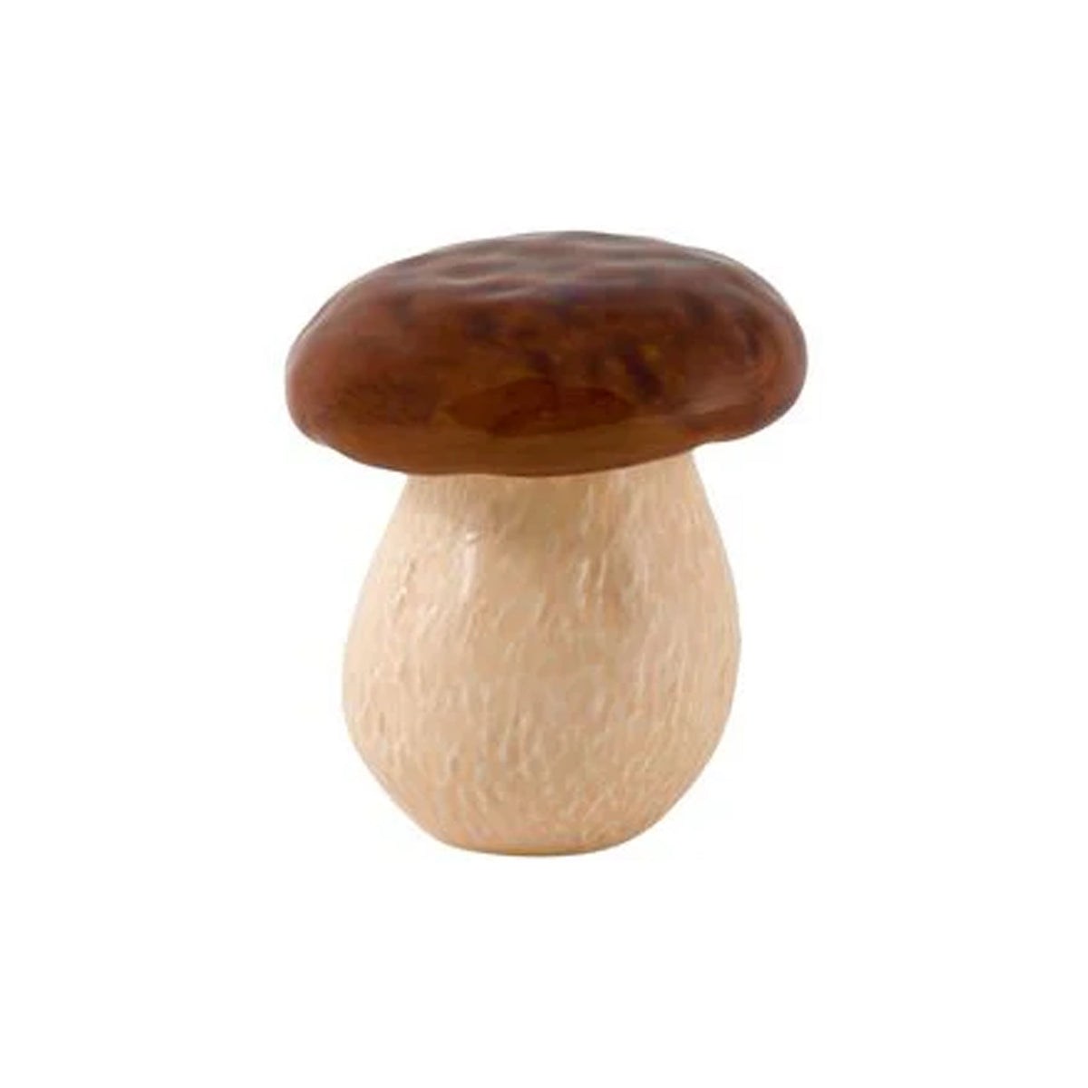 Front view of Mushroom Small Mushroom Box showcasing its mushroom-shaped earthenware design with a white background