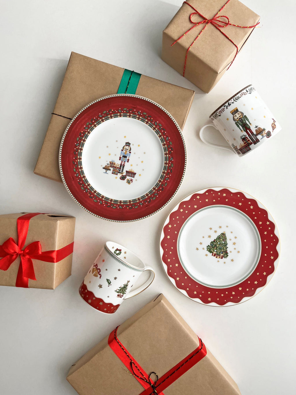 Prouna Nutcracker & My Noel Mugs & Salad Plates Lifestyle Photo