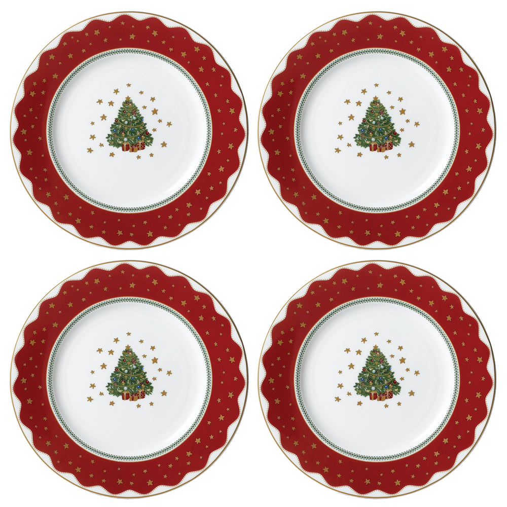 Prouna My Noel Set of 4 Salad Plates White Background Photo