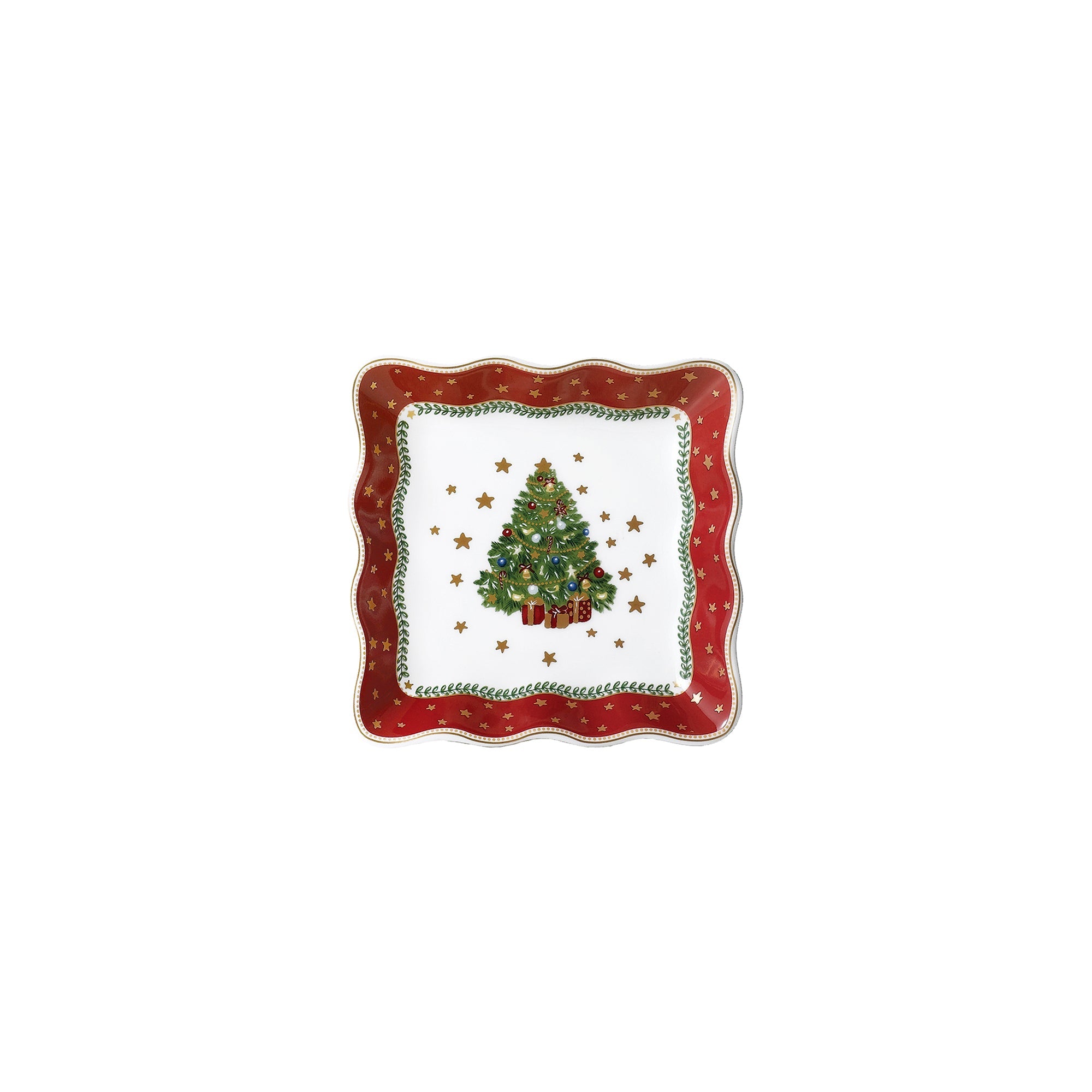 Prouna My Noel 4" Lace Square Tray White Background Photo