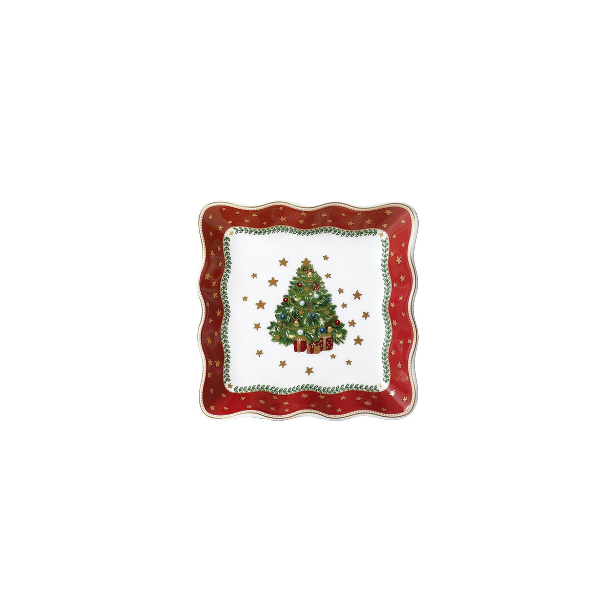 Prouna My Noel 4" Lace Square Tray White Background Photo