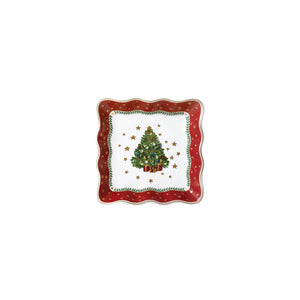 Prouna My Noel 4" Lace Square Tray White Background Photo