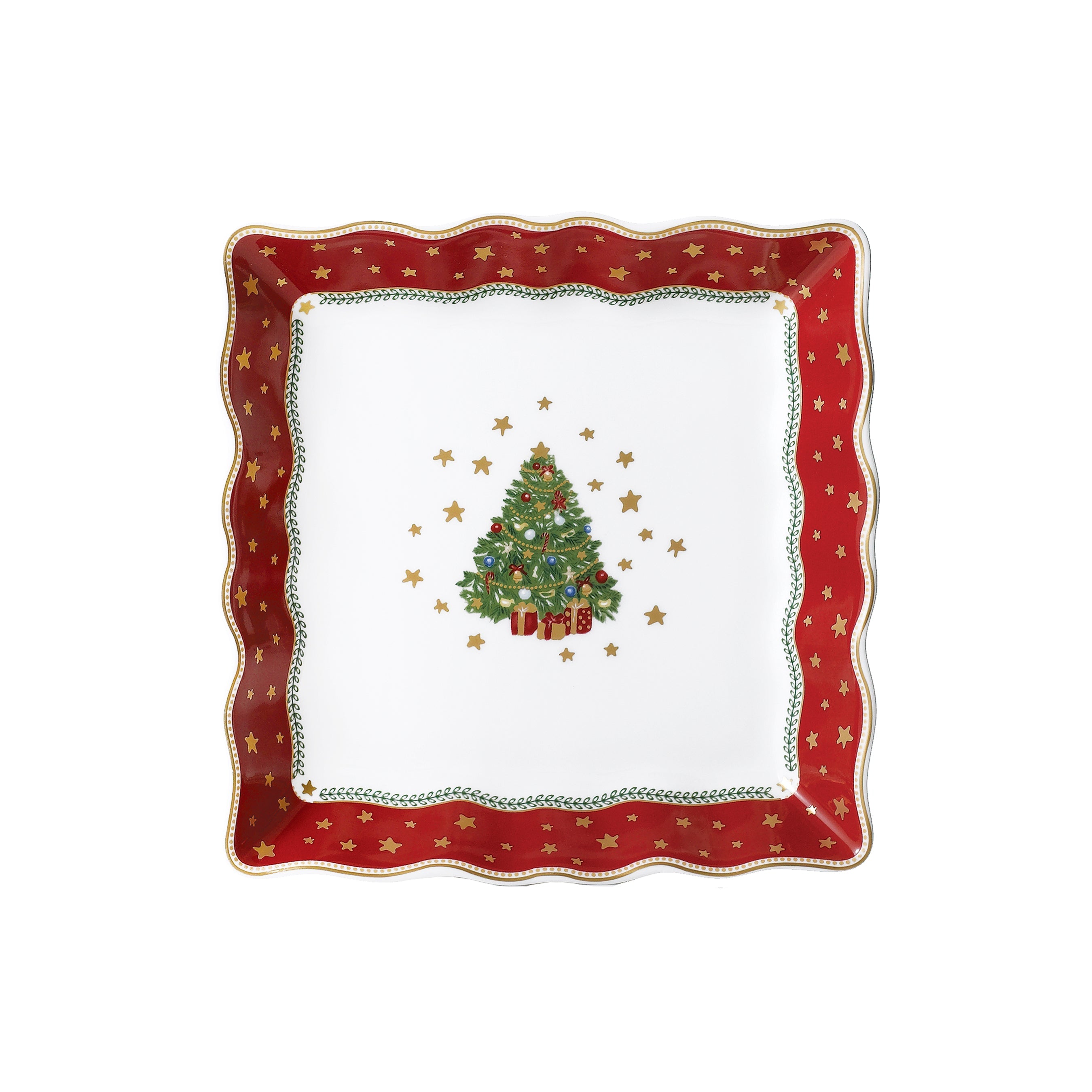 Prouna My Noel 7" Lace Square Tray White Background Photo