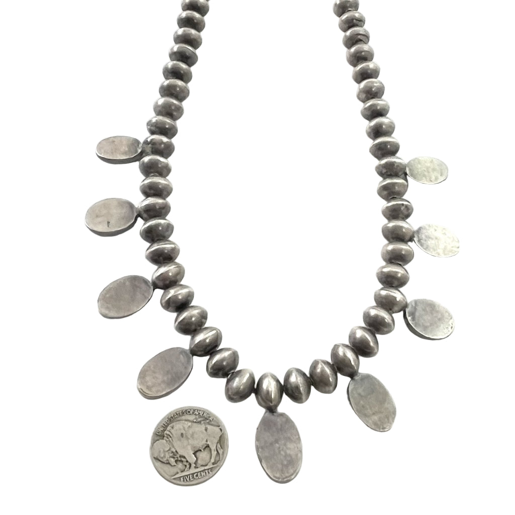 Nine Stone Blue Gem Necklace