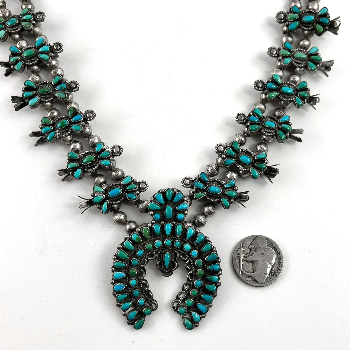 Petite Vintage Petit Point Necklace