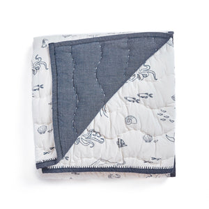 Quilted Chambray Blanket