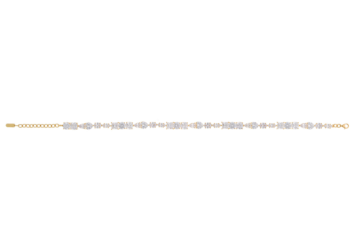 Riviere Long Necklace in Clear