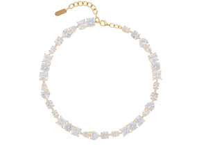 Riviere Long Necklace in Clear