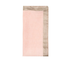 Dip Dye Napkin in Blush & Gold, Set of 4