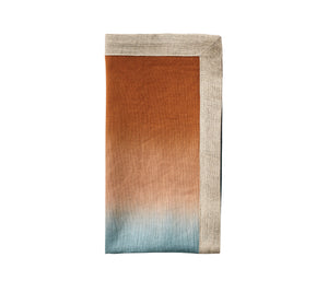 Dip Dye Napkin in Midnight & Copper, Set of 4