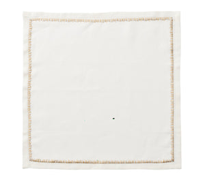 Filament Napkin in White, Gold & Silver, Set of 4